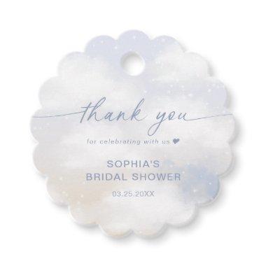 Bride Is On Cloud 9 Bridal Shower Thank You Favor Tags