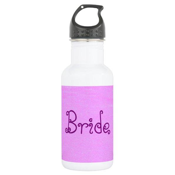 Bride Pink Stainless Steel Water Bottle