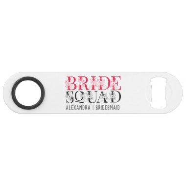 Bride Squad | Pink Bachelorette Party Bridesmaid Bar Key