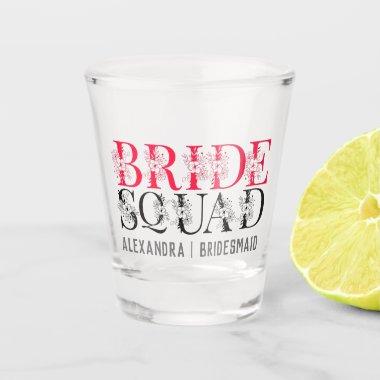 Bride Squad | Pink Bachelorette Party Bridesmaid Shot Glass