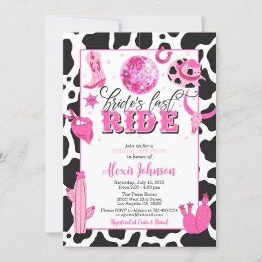Bride's Last Ride Bachelorette/Bridal Shower Invitations