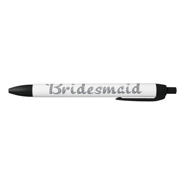 Bridesmaid bling pen