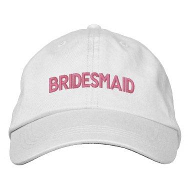 Bridesmaid Embroidered Baseball Hat