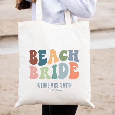 Bridesmaid Personalized Beach Bachelorette Party Tote Bag