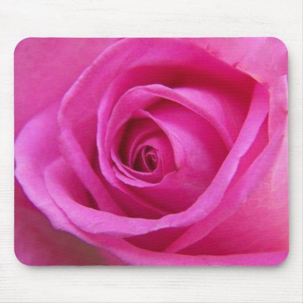 Bright Pink Rose Mousepad