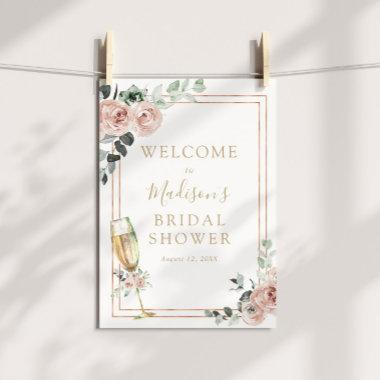 Brunch and Bubbly Bridal Shower Welcome Sign