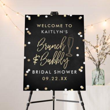 Brunch & Bubbly Confetti Bridal Shower Welcome Foam Board