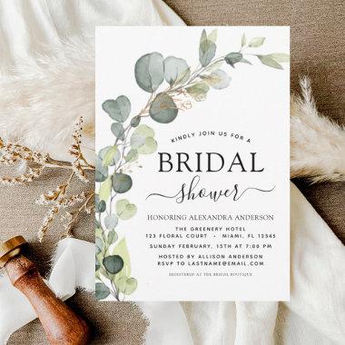 Budget Bridal Shower Eucalyptus Invitations Flyer