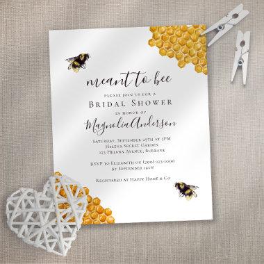Budget Bride to Bee Bridal Shower Invitations