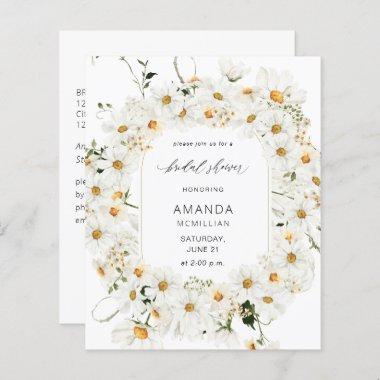 Budget Daisy White Floral Bridal Shower