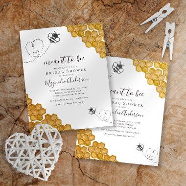 Budget Meant to Bee Bridal Shower Invitations