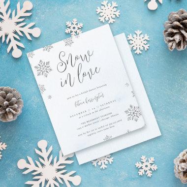 Budget Snowflake Snow In Love Winter Bridal Shower