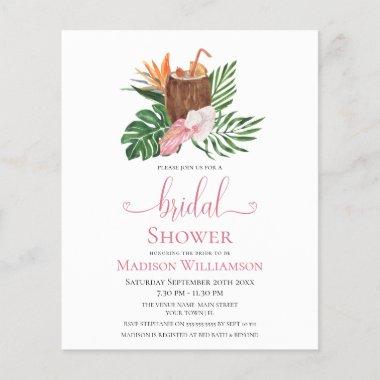 Budget Tropical Floral | Cocktail Bridal Shower