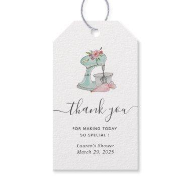 Cake mixer Bridal Shower Thank you Gift Tags