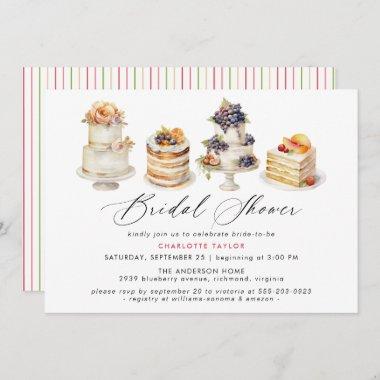 Cakes | Cute Bakery Dessert Theme Bridal Shower Invitations
