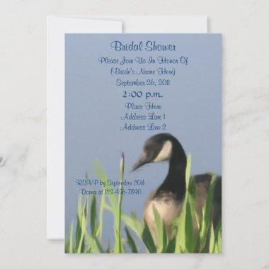 Canada Goose Art Bridal Shower Invite