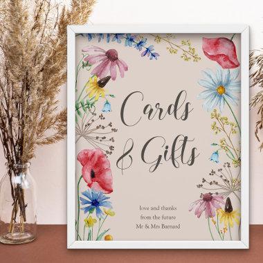 Invitations and Gifts Wildflower Charm Bridal Shower Poster