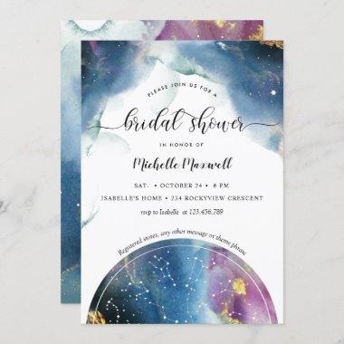 Celestial Constellations and Stars Bridal Shower Invitations