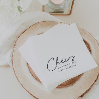 Cheers to the Future Mrs Bridal Shower Napkins