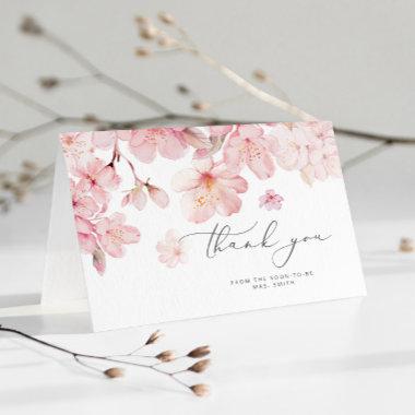 Cherry blossom bridal shower thank you Invitations