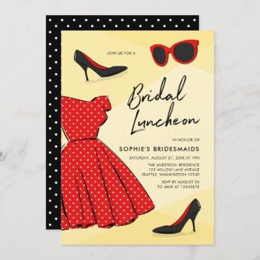 Chic Fashionable Bridal Luncheon Invitations