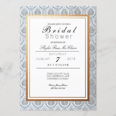Chic French Art Deco Bridal Shower Invitations