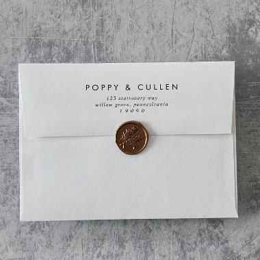 Chic Typography Wedding Invitations Envelope