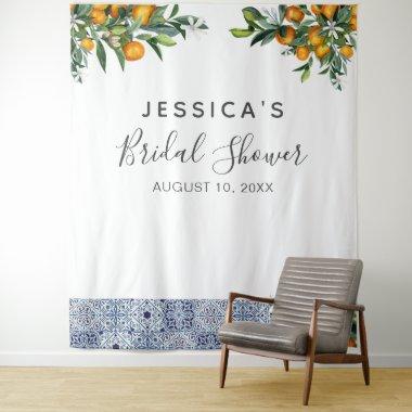 Citrus Bridal Shower Backdrop Photo booth