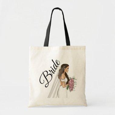 Classic Weddings Fashion Illustration Bride Tote Bag