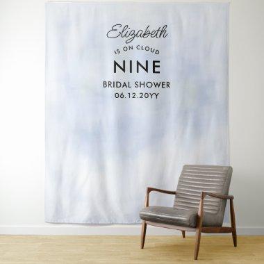Cloud 9 Pastel Blue Modern Bridal Shower Backdrop