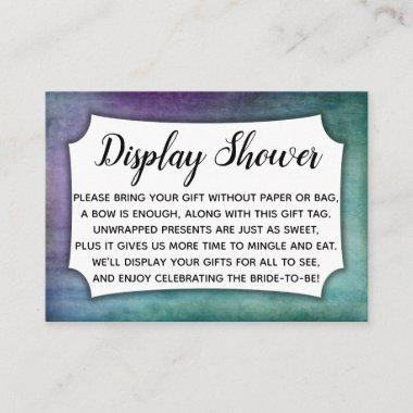 Colorful Grunge Display Bridal Shower Gift Invitations