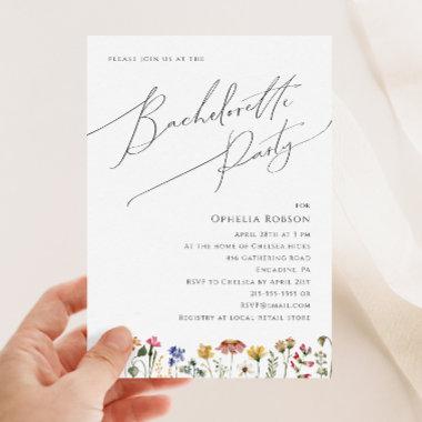 Colorful Wildflower | Bachelorette Party Invitations