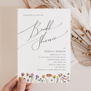 Colorful Wildflower | Bridal Shower Invitations