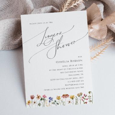 Colorful Wildflower | Lingerie Shower Invitations
