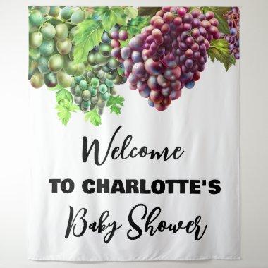 Country grapevine grapes winery vineyard bridal tapestry