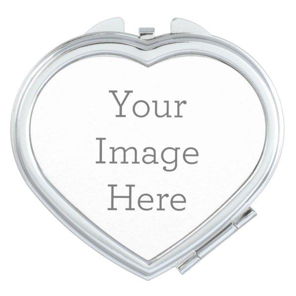 Create Your Own Heart Compact Mirror