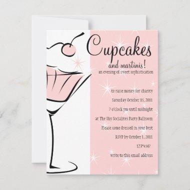 Cupcakes and Martinis Invitations