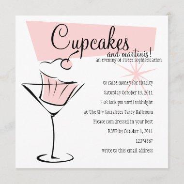 Cupcakes and Martinis! Invitations