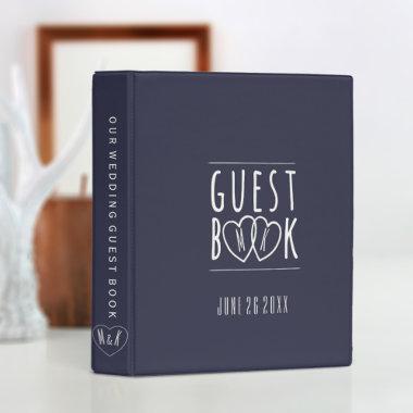 Custom DIY Wedding Guest Book Album Mini Binder