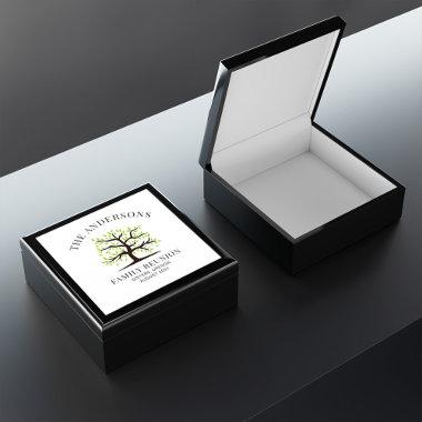 Custom Family Reunion Genealogy Tree Stone Gift Box