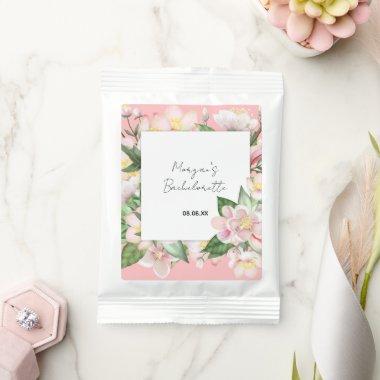 Custom Personalized Pink White Floral Bachelorette Margarita Drink Mix