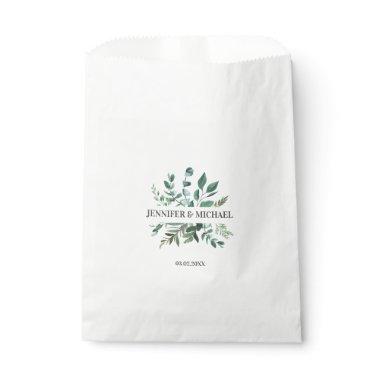 Customer-specific Monogram Leafy Favor Bag
