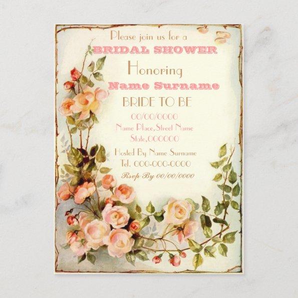 cute floral bridal shower Invitations
