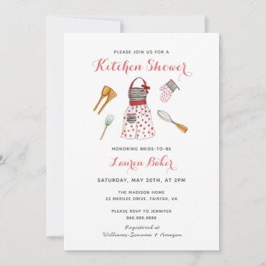 Cute Kitchen Bridal shower Invitations