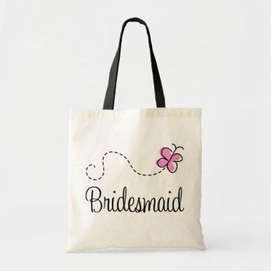 Cute Wedding Party Butterfly Bridesmaid ToteBag Tote Bag