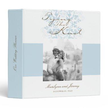 Damask Floral Tying The Knot Photo Wedding Planner 3 Ring Binder
