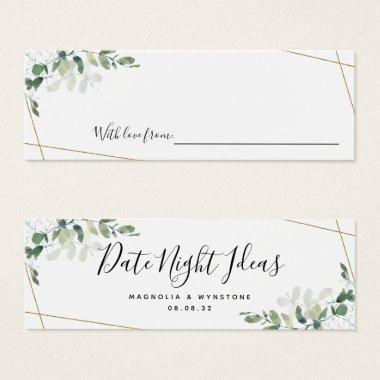 Date Night Ideas Eucalyptus Bridal Shower Wedding
