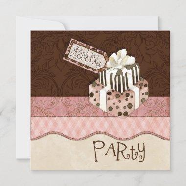 Death By Chocolate Birthday Party Invitations