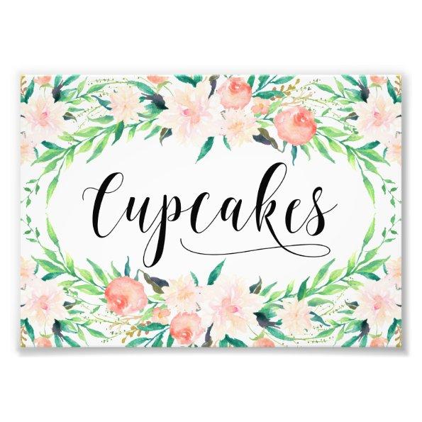 Delicate Bouquet Cupcakes Print