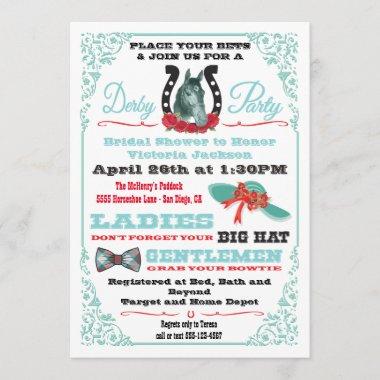 Derby Horse Racing Bridal Shower invitations